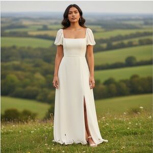 After Six Cream Maxi Dress